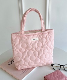 Loueme（ルエム）の「フラワーキルティングミニトートバッグ（ハンドバッグ・キッズ）」