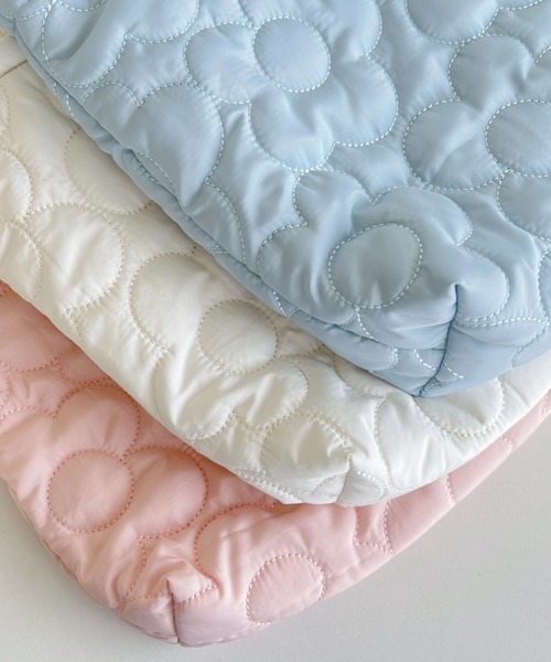 Loueme（ルエム）の「フラワーキルティングミニトートバッグ（ハンドバッグ・レディース・ピンク/アイボリー/ライトブルー・FREE）」の11枚目の写真