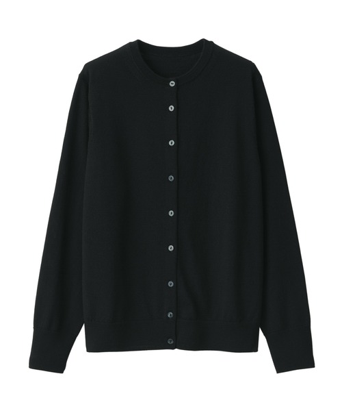 無印良品（ムジルシリョウヒン）の「洗えるウールハイゲージクルーネックカーディガン（カーディガン/ボレロ・レディース・バーガンディー/ブルー/ブラック/グレー/オートミール/ダークグレー・XL/S/L/XS/M/XXL）」の11枚目の写真