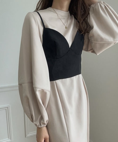 LAUIR(ラウアー)の「バックリボンコルセットビスチェ(ベスト・レディース・ブラウン/ブラック/アイボリー・LARGE/MEDIUM)」の4枚目の写真