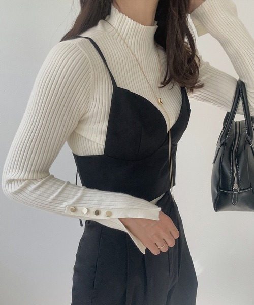 LAUIR(ラウアー)の「バックリボンコルセットビスチェ(ベスト・レディース・ブラウン/ブラック/アイボリー・LARGE/MEDIUM)」の6枚目の写真