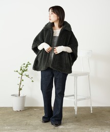 TICCA（ティッカ）の「TICCA/ティッカ ウールファーポンチョ（ポンチョ