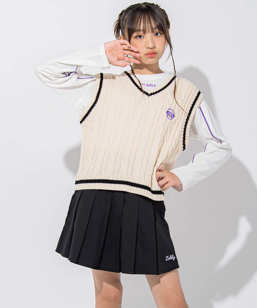美脚スカパン グレー XS ZIDDY（ジディ）の「【 ニコ☆プチ 掲載 】レッグウォーマー付