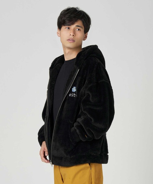 (What it isNt)ART BY MARKGONZALES(ワットイットイズント)の「【(What it isNt)】【what it isNt別注】シャギーボアジップパーカー(その他アウター・メンズ・ブラック/ホワイト・L/XL/M)」の21枚目の写真