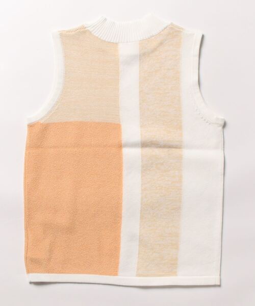 【セール】COLOR BLOCK KNT TOPS（ニット/セーター）｜ANOGH（アノフ）