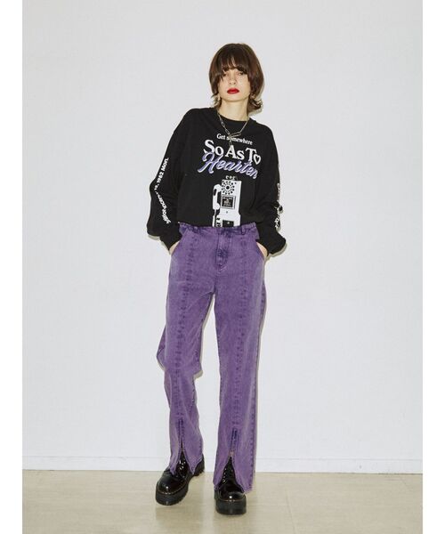 jouetie(ジュエティ)の「フロントZIPデニム(デニムパンツ・レディース・パープル/ブラウン/ブラック・SMALL/MEDIUM)」の12枚目の写真