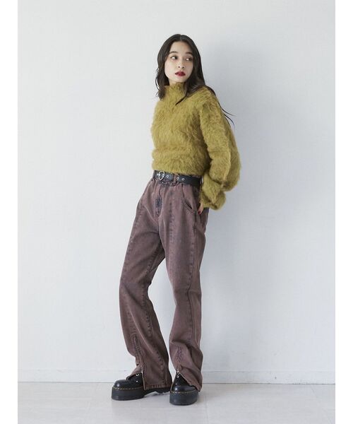 jouetie(ジュエティ)の「フロントZIPデニム(デニムパンツ・レディース・パープル/ブラウン/ブラック・SMALL/MEDIUM)」の20枚目の写真