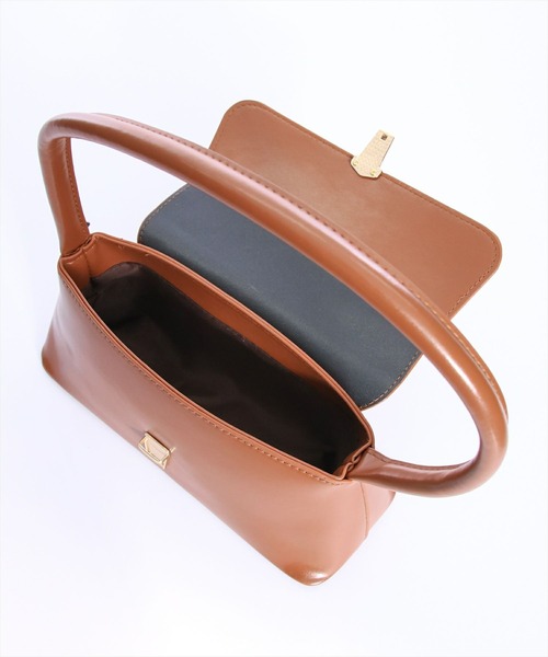 clear（クリア）の「バケットバッグ[スクエア ミニバッグ ヴィンテージライク]（ハンドバッグ・レディース・キャメル/ブラウン/ブラック・F）」の16枚目の写真