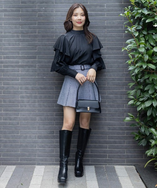 clear（クリア）の「バケットバッグ[スクエア ミニバッグ ヴィンテージライク]（ハンドバッグ・レディース・キャメル/ブラウン/ブラック・F）」の17枚目の写真