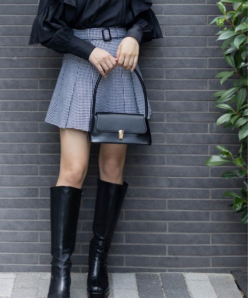 clear（クリア）の「バケットバッグ[スクエア ミニバッグ ヴィンテージライク]（ハンドバッグ・レディース・キャメル/ブラウン/ブラック・F）」の8枚目の写真