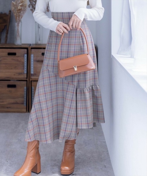 clear（クリア）の「バケットバッグ[スクエア ミニバッグ ヴィンテージライク]（ハンドバッグ・レディース・キャメル/ブラウン/ブラック・F）」の10枚目の写真