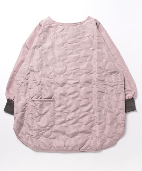 salle de bal（サルデバル）の「WARM & COZY / ウォームアンドコージー キルト 裏ボア かっぽう着 kilt KAPPOUGI FRH（エプロン・レディース・ライトグレー/ブラック系その他/ブルー/ワイン/ブラック/マスタード/ピンク/アイボリー/ライトグリーン/グリーン系/ネイビー・FREE）」の10枚目の写真