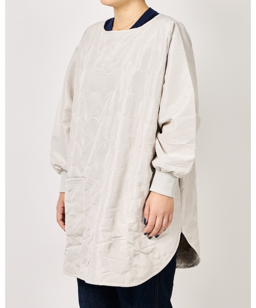 salle de bal（サルデバル）の「WARM & COZY / ウォームアンドコージー キルト 裏ボア かっぽう着 kilt KAPPOUGI FRH（エプロン・レディース・ライトグレー/ブラック系その他/ブルー/ワイン/ブラック/マスタード/ピンク/アイボリー/ライトグリーン/グリーン系/ネイビー・FREE）」の13枚目の写真