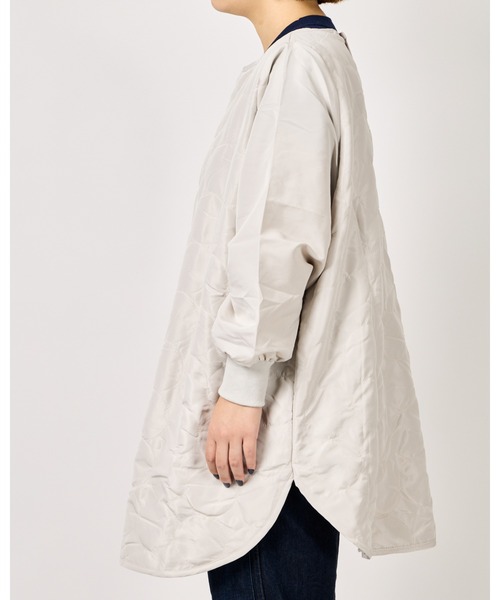 salle de bal（サルデバル）の「WARM & COZY / ウォームアンドコージー キルト 裏ボア かっぽう着 kilt KAPPOUGI FRH（エプロン・レディース・ライトグレー/ブラック系その他/ブルー/ワイン/ブラック/マスタード/ピンク/アイボリー/ライトグリーン/グリーン系/ネイビー・FREE）」の14枚目の写真