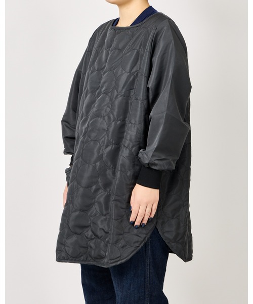 salle de bal（サルデバル）の「WARM & COZY / ウォームアンドコージー キルト 裏ボア かっぽう着 kilt KAPPOUGI FRH（エプロン・レディース・ライトグレー/ブラック系その他/ブルー/ワイン/ブラック/マスタード/ピンク/アイボリー/ライトグリーン/グリーン系/ネイビー・FREE）」の16枚目の写真