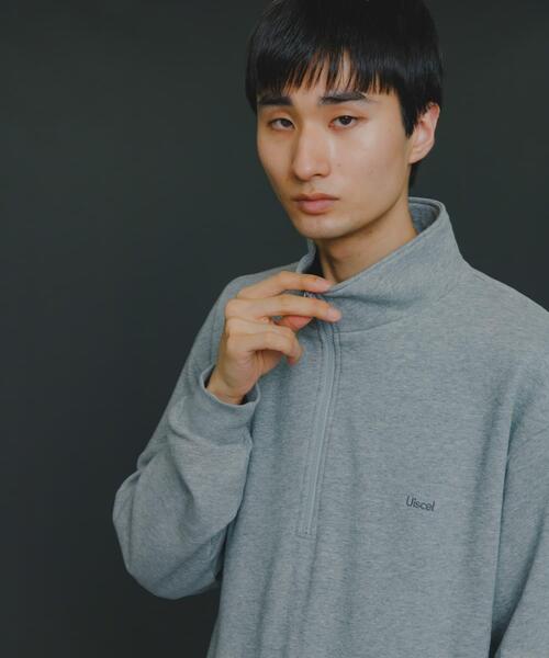 Uiscel(ユイセル)の「『ユニセックス』Uiscel ヘビーウエイトハーフZIPスウェットシャツ(スウェット・レディース・グレー/オートミール・LARGE/MEDIUM)」の12枚目の写真