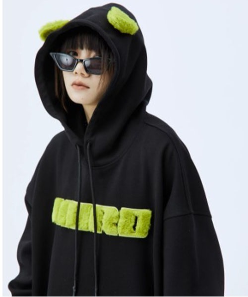 ROOPTOKYO（ループトウキョウ）の「▲EAR DESIGN HOODIE/耳付きデザインパーカー（パーカー・メンズ・ホワイト/ブラック/ブルー・XL/L/M）」の17枚目の写真