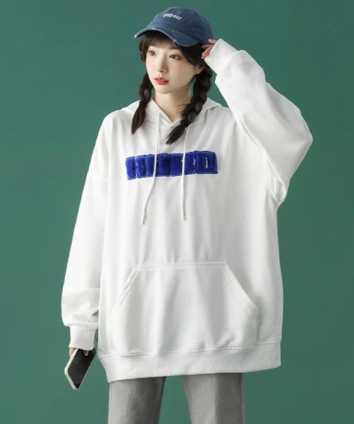 ROOPTOKYO（ループトウキョウ）の「▲EAR DESIGN HOODIE/耳付きデザインパーカー（パーカー・メンズ・ホワイト/ブラック/ブルー・XL/L/M）」の12枚目の写真