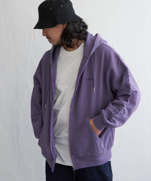VISION STREET WEAR（ヴィジョンストリートウェア）の「VISION STREET WEAR ビジョンストリートウェア マグロゴジップパーカー（パーカー・メンズ・ブラック/オフホワイト/グレー/パープル・L/M）」の4枚目の写真
