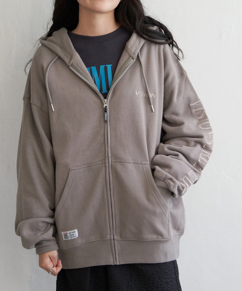 VISION STREET WEAR（ヴィジョンストリートウェア）の「VISION STREET WEAR ビジョンストリートウェア マグロゴジップパーカー（パーカー・メンズ・ブラック/オフホワイト/グレー/パープル・L/M）」の11枚目の写真