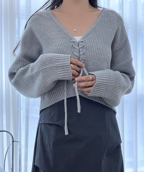 ALAND（エーランド）の「3.3 Field Trip／ノーカラーカーディガン 2982291（カーディガン/ボレロ・レディース・グレー/ブラック/パープル・FREE）」の2枚目の写真