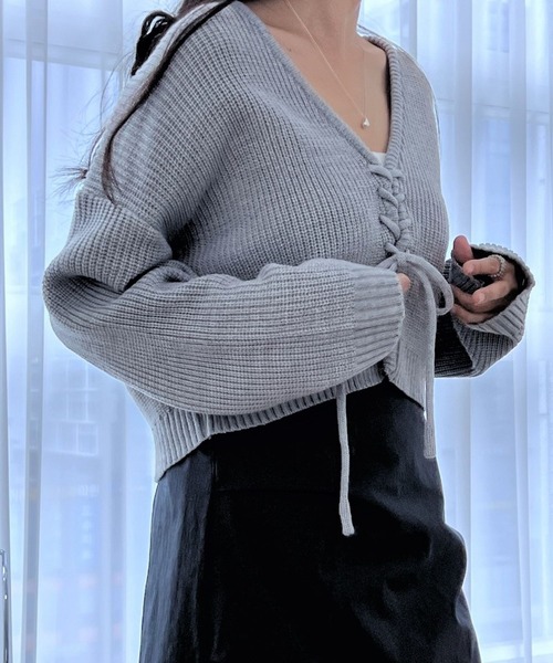 ALAND（エーランド）の「3.3 Field Trip／ノーカラーカーディガン 2982291（カーディガン/ボレロ・レディース・グレー/ブラック/パープル・FREE）」の8枚目の写真