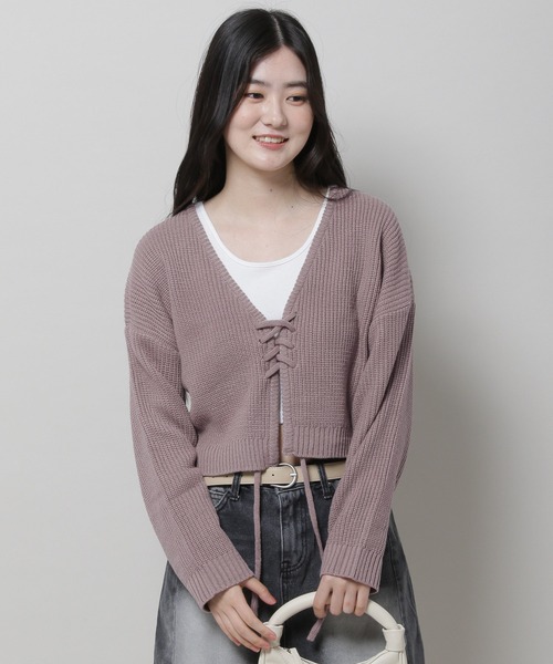 ALAND（エーランド）の「3.3 Field Trip／ノーカラーカーディガン 2982291（カーディガン/ボレロ・レディース・グレー/ブラック/パープル・FREE）」の17枚目の写真