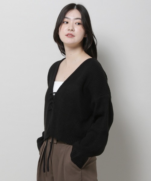 ALAND（エーランド）の「3.3 Field Trip／ノーカラーカーディガン 2982291（カーディガン/ボレロ・レディース・グレー/ブラック/パープル・FREE）」の21枚目の写真