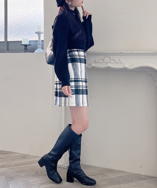 MIIA（ミーア）の「ボリュームスリーブニット（ニット/セーター・レディース・ブラック/オフホワイト/グレー系その他2/ホワイト系その他/ピンク・FREE）」の22枚目の写真