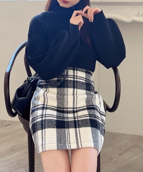 MIIA（ミーア）の「ボリュームスリーブニット（ニット/セーター・レディース・ブラック/オフホワイト/グレー系その他2/ホワイト系その他/ピンク・FREE）」の19枚目の写真