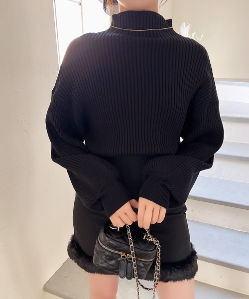 ボリュームスリーブニット（ニット/セーター）｜MIIA（ミーア）の