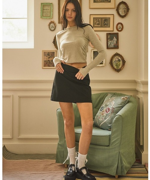 BITTER CELLS（ビターセルズ）の「BITTER CELLS／シャーリング長袖シャツ 2982375（Tシャツ/カットソー・レディース・ブラック/レッド/アイボリー/ライトグレー・FREE）」の16枚目の写真