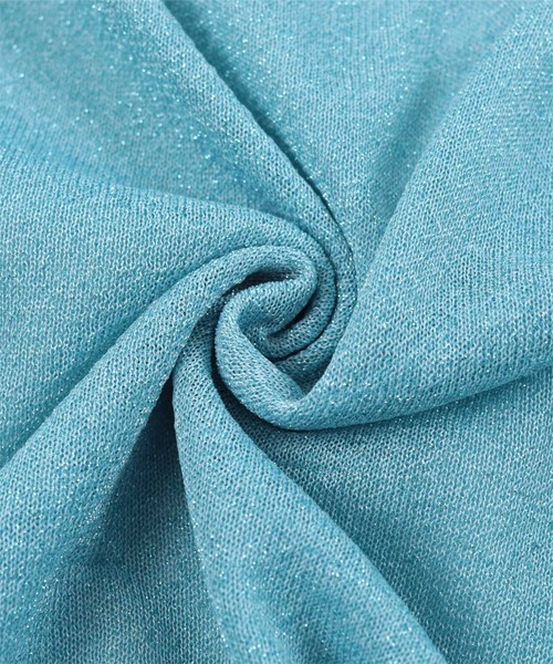 miette(ミエット)の「ラメシアーポロニット(ニット/セーター・レディース・ブラック/ライトブルー/シルバー/ライトグリーン・FREE)」の9枚目の写真