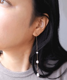 KAM.accessory/淡水パールロングピアス/サージカルステンレス316