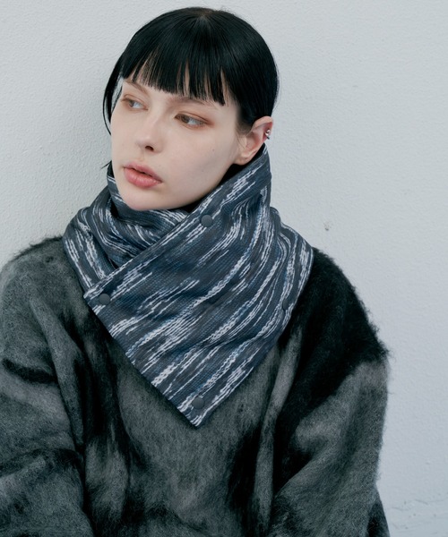 AIVER（アイバー）の「AIVER　ニット転写リバーシブルネックウォーマー（ネックウォーマー/スヌード・メンズ・ブラック/グレー/その他・FREE）」の20枚目の写真