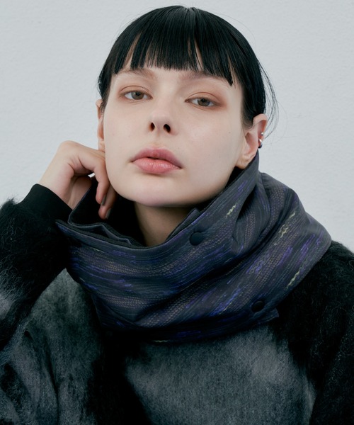 AIVER（アイバー）の「AIVER　ニット転写リバーシブルネックウォーマー（ネックウォーマー/スヌード・メンズ・ブラック/グレー/その他・FREE）」の15枚目の写真