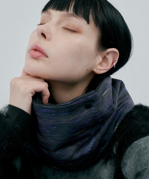 AIVER（アイバー）の「AIVER　ニット転写リバーシブルネックウォーマー（ネックウォーマー/スヌード・メンズ・ブラック/グレー/その他・FREE）」の14枚目の写真