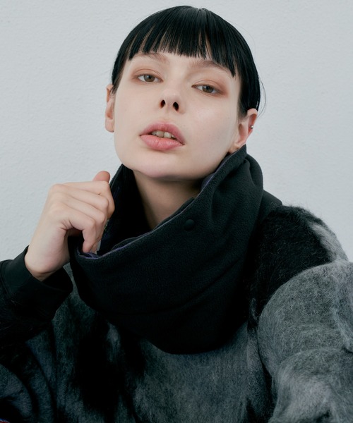 AIVER（アイバー）の「AIVER　ニット転写リバーシブルネックウォーマー（ネックウォーマー/スヌード・メンズ・ブラック/グレー/その他・FREE）」の17枚目の写真