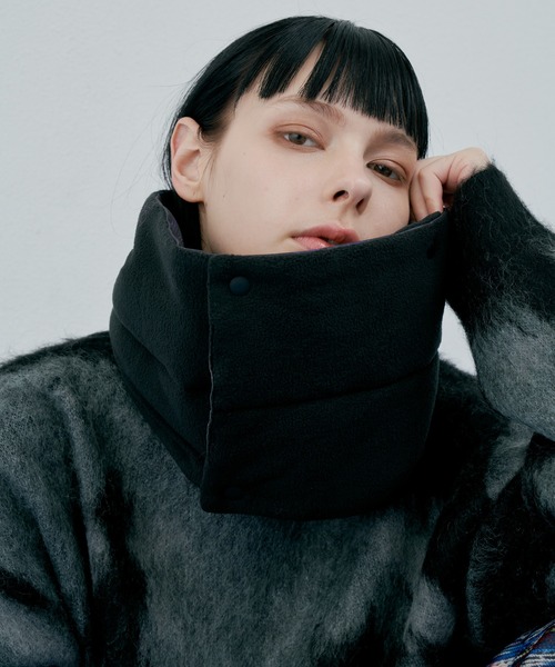 AIVER（アイバー）の「AIVER　ニット転写リバーシブルネックウォーマー（ネックウォーマー/スヌード・メンズ・ブラック/グレー/その他・FREE）」の18枚目の写真