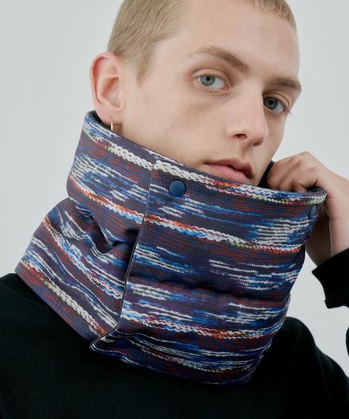 AIVER（アイバー）の「AIVER　ニット転写リバーシブルネックウォーマー（ネックウォーマー/スヌード・メンズ・ブラック/グレー/その他・FREE）」の5枚目の写真