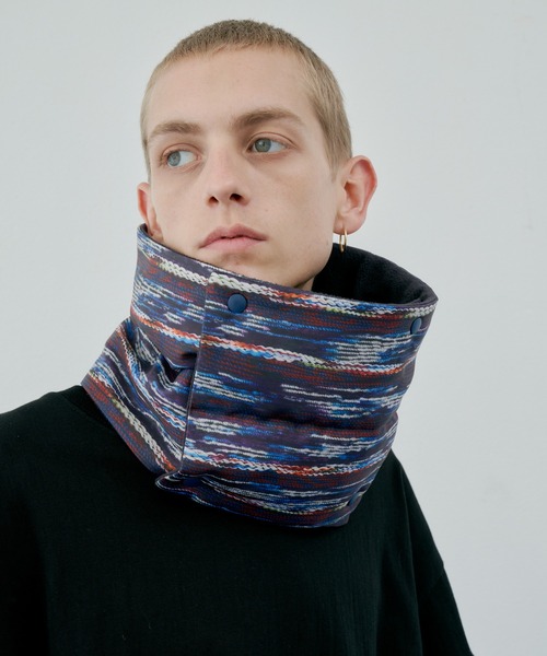 AIVER（アイバー）の「AIVER　ニット転写リバーシブルネックウォーマー（ネックウォーマー/スヌード・メンズ・ブラック/グレー/その他・FREE）」の6枚目の写真