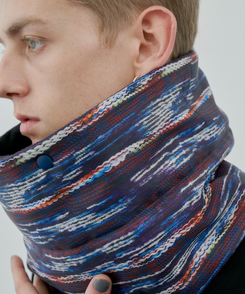 AIVER（アイバー）の「AIVER　ニット転写リバーシブルネックウォーマー（ネックウォーマー/スヌード・メンズ・ブラック/グレー/その他・FREE）」の7枚目の写真