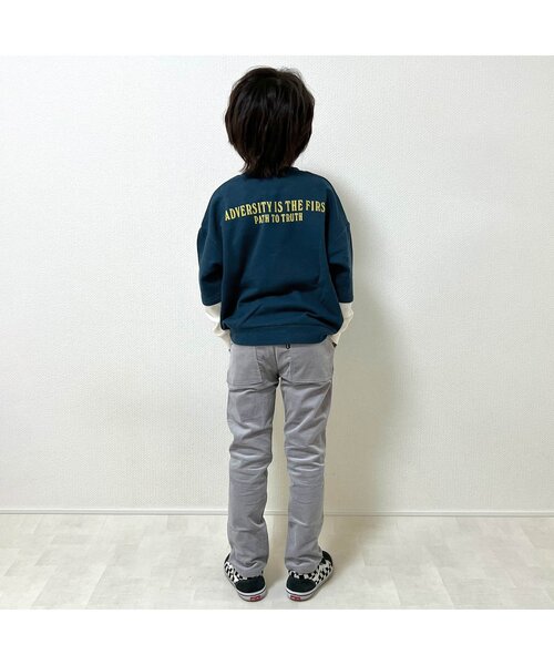 BREEZE(ブリーズ)の「【WEB限定】袖切替トレーナー(スウェット・キッズ・カーキ/ブラック/ブラウン/ネイビー・100/90/140/110/80/130/120)」の7枚目の写真