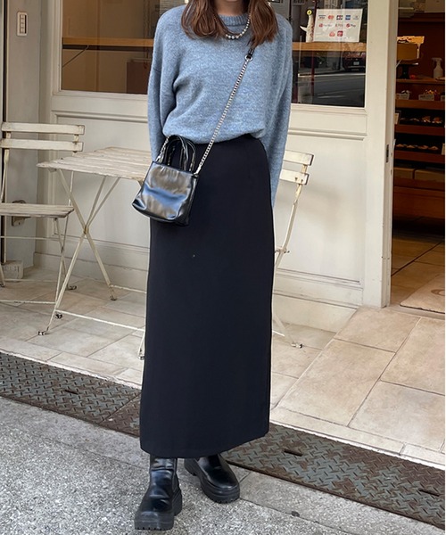 LE MORE(リモア)の「ビスチェ付きシャギーニット(ニット/セーター・レディース・アイボリー/グレー/ブラック/ブルー・FREE)」の15枚目の写真