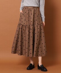 DRESSTERIOR | ◆【洗える】フロッキードットタフタスカート(スカート)