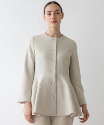 美品⭐️23区、麻混テーラードジャケット、濃紺色、大きなサイズ48(4XL相当) ZARA 大人気リネン混グレー テーラードジャケット S新品未使用