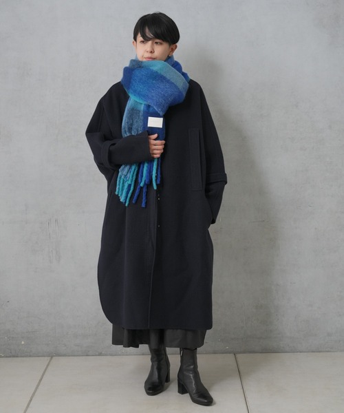 BIRTHDAY BAR（バースデイバー）の「カラーブロックストール（ストール/ショール・レディース・グリーン/ブルー・フリー）」の10枚目の写真