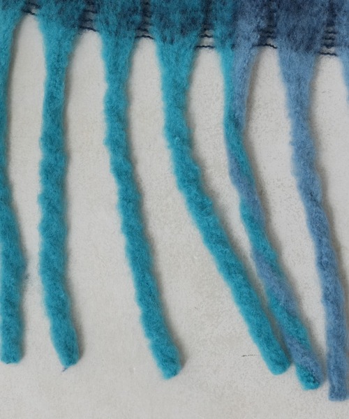 BIRTHDAY BAR（バースデイバー）の「カラーブロックストール（ストール/ショール・レディース・グリーン/ブルー・フリー）」の14枚目の写真