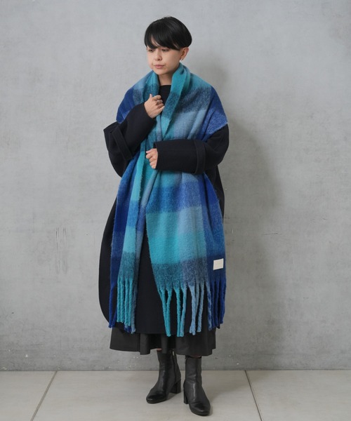 BIRTHDAY BAR（バースデイバー）の「カラーブロックストール（ストール/ショール・レディース・グリーン/ブルー・フリー）」の11枚目の写真