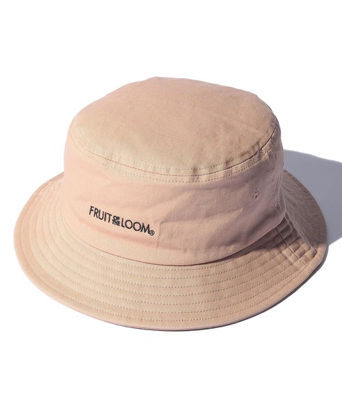 FRUIT OF THE LOOM（フルーツオブザルーム）の「【FRUIT OF THE LOOM】LOGO BUCKET HAT/バケットハット（ハット・メンズ・ピンク/オフホワイト/ブラック/サックスブルー/ベージュ・FREE）」の6枚目の写真